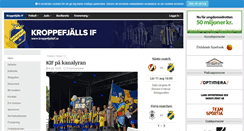 Desktop Screenshot of kroppefjallsif.se