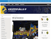 Tablet Screenshot of kroppefjallsif.se